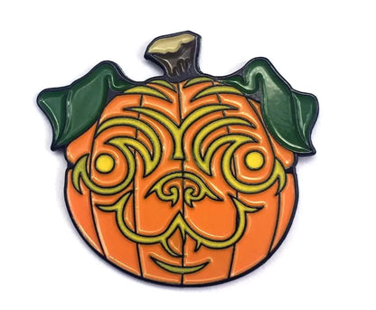 Pumpkin Pug Golf Ball Marker