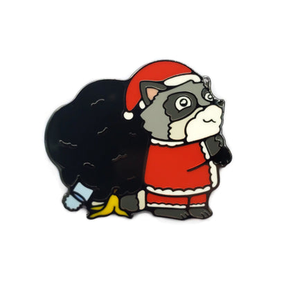 Raccoon Santa Golf Ball Marker